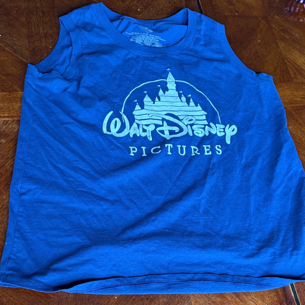 Disney Women’s Navy Tank Top with Castle Logo